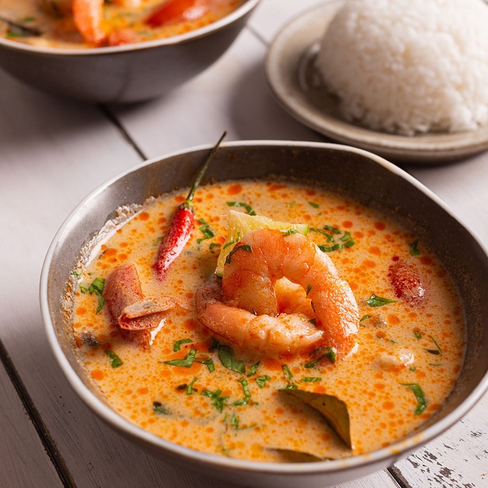 Tom Yum Soup with King Prawn — Panda Cook Orpington
